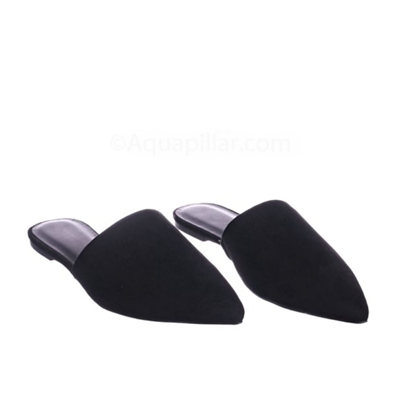 NEW SHEIN Celica Black Vegan Suede Pointed Toe Slip On Mule Size 6.5 - Picture 7 of 12